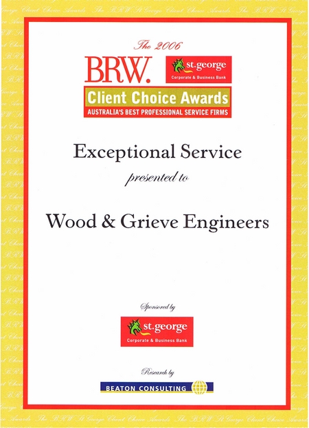 BRW_2006_Exceptional Service Award