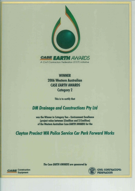 Case Earth Award_Clayton Precinct WA Police Service