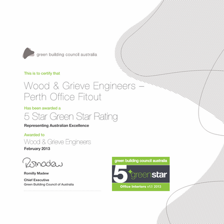 GBCA_5 Star Green Star Rating_Perth Office Fitout